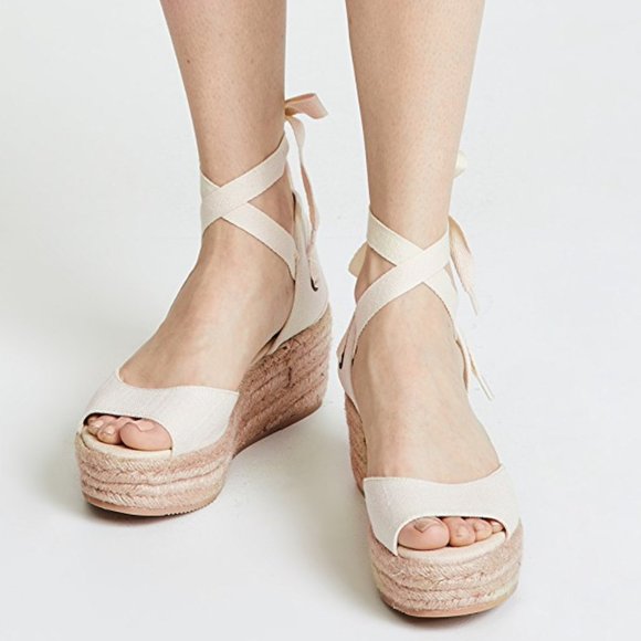 SOLUDOS Espadrille Lace Up Wedge Sandals - Picture 2 of 4